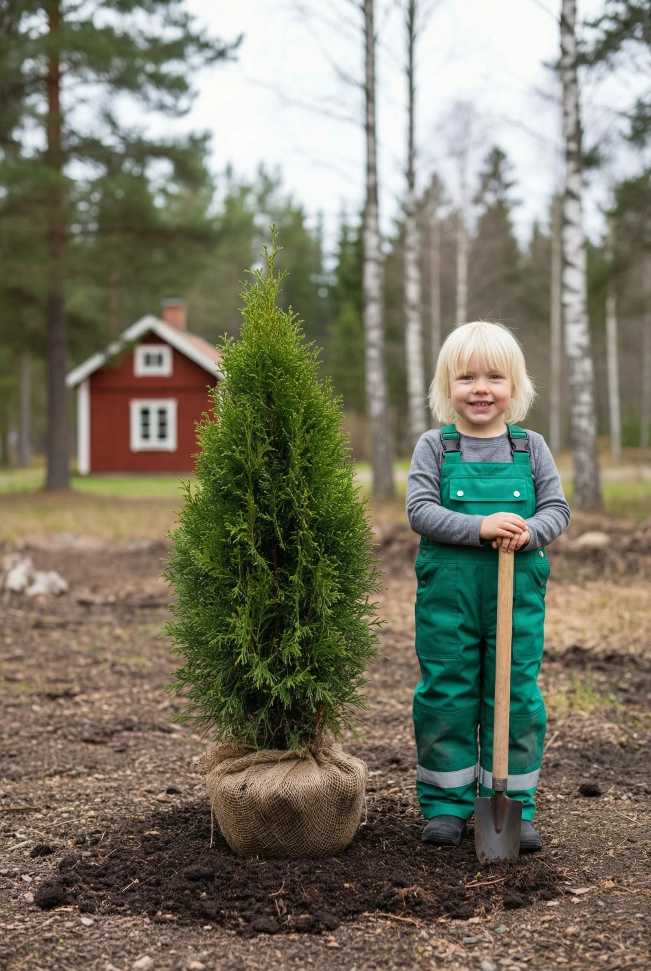 Tuja Smaragd hekk Genius Pakke med rotball 40-80cm - Gir umiddelbar innsyn