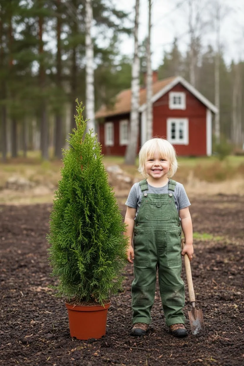 Tuja Smaragd hekk Genius Pakke i potte 40-80cm - Gir umiddelbar innsyn