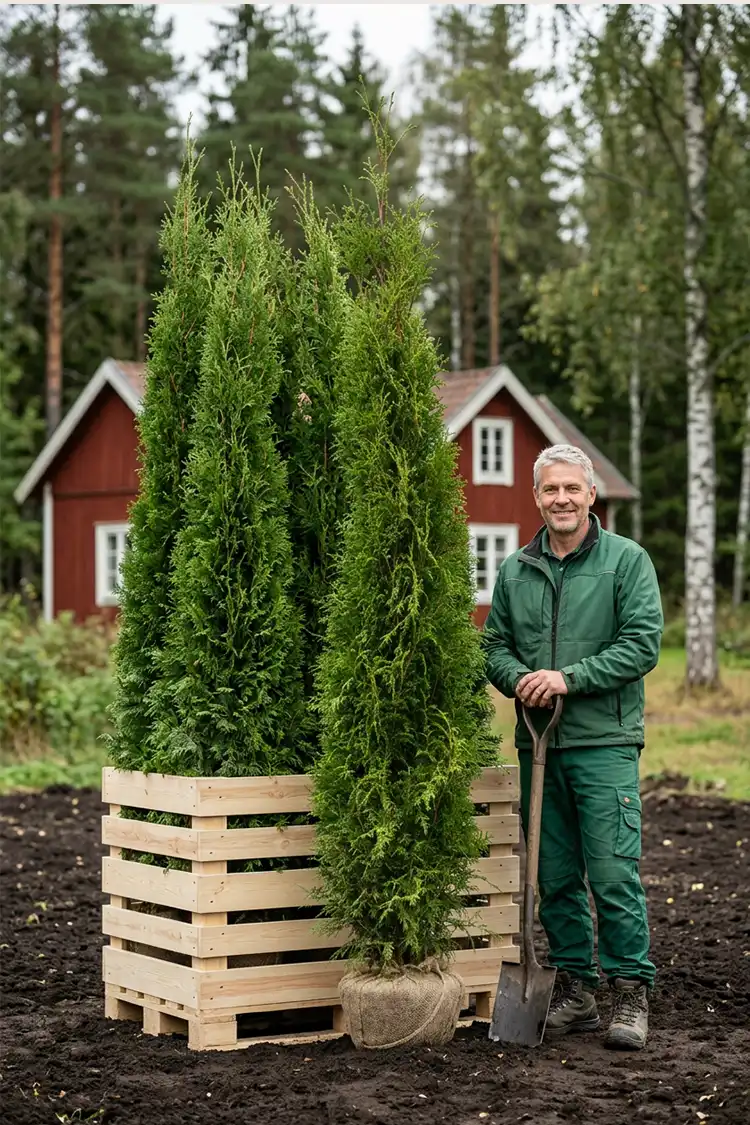 Tuja Brabant Rotklump 200-240cm - Bilde 2