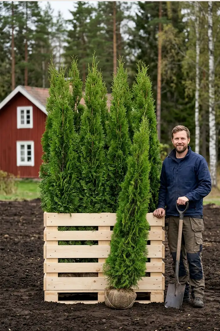 Tuja Smaragd Rotklump 160-200cm - Bilde 2