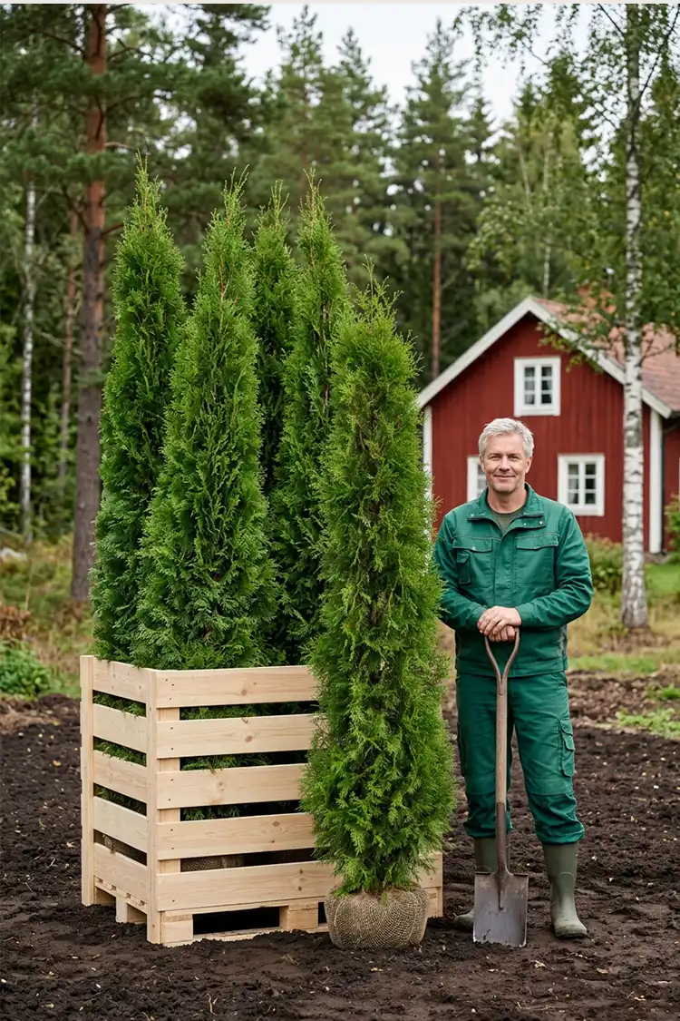 Tuja Smaragd Rotklump 200-240cm - Bilde 2