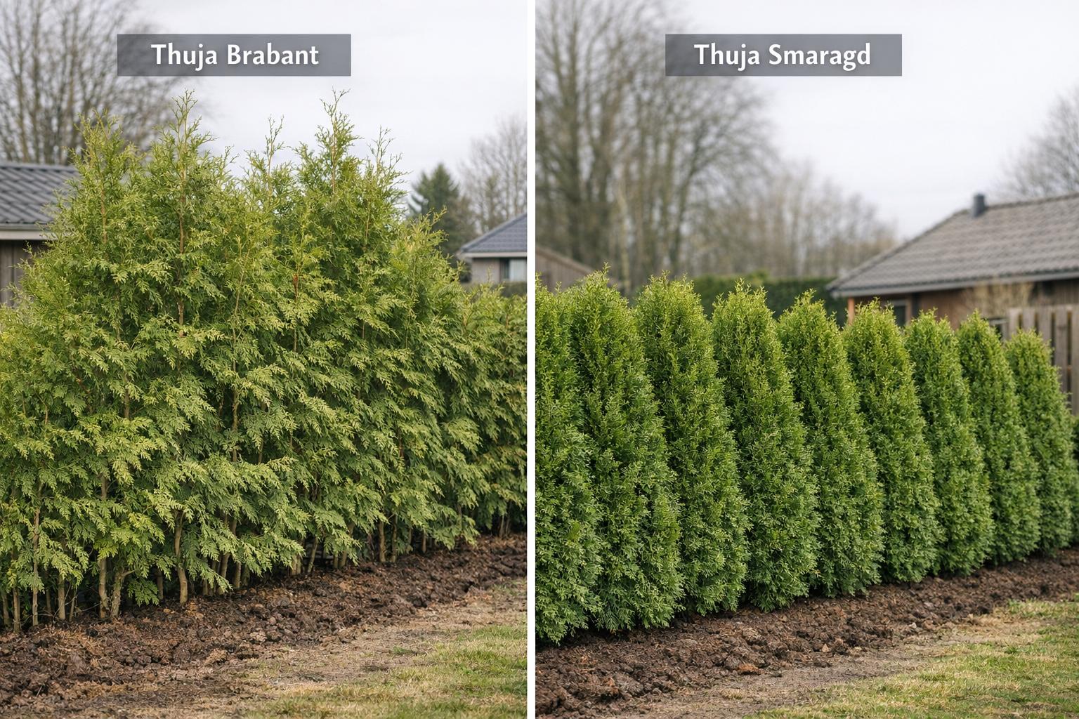 Brabant vs Smaragd: Which Thuja is Best?