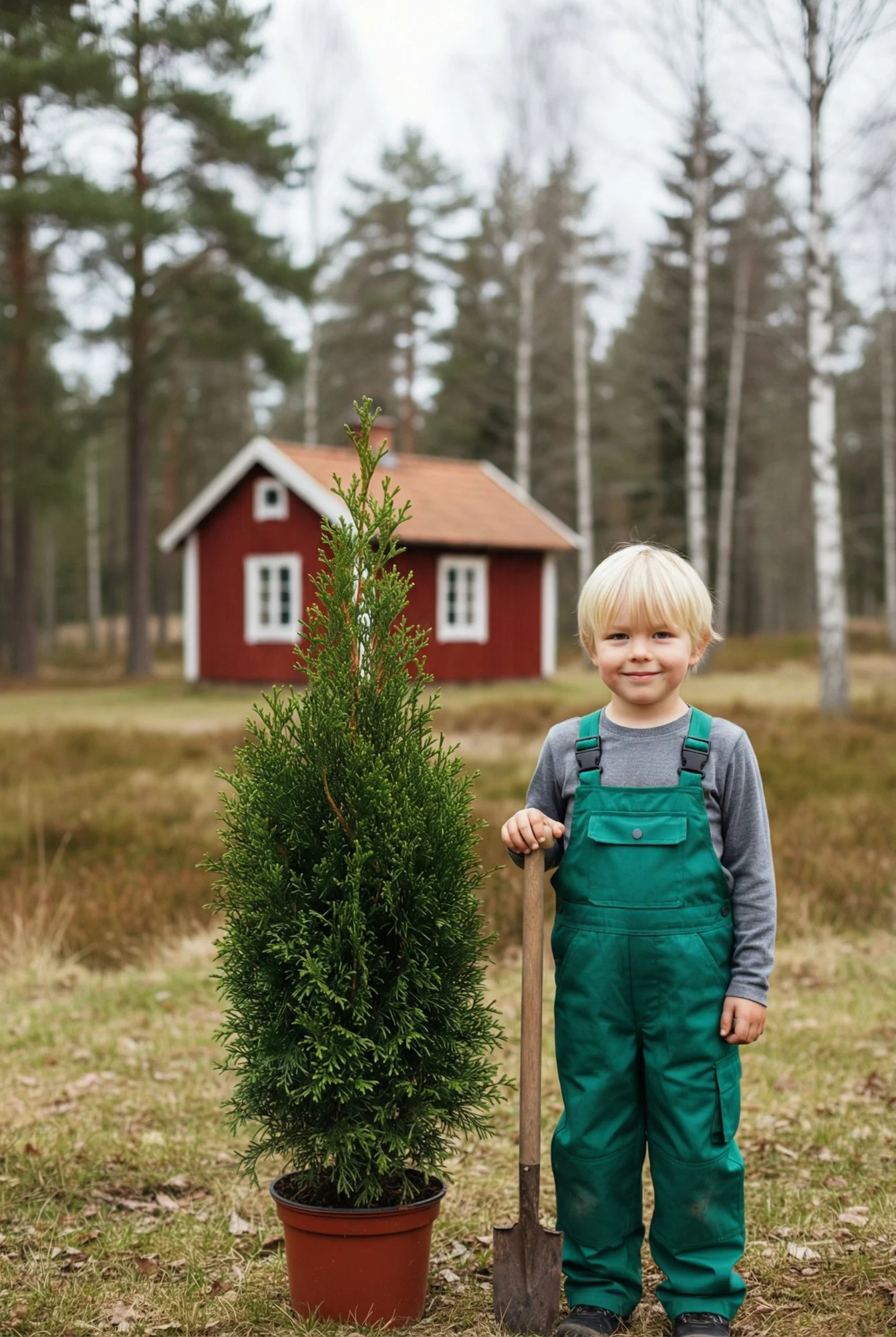 Tuja King of Brabant hekk Genius Pakke i potte 60-100cm - Gir umiddelbar innsyn