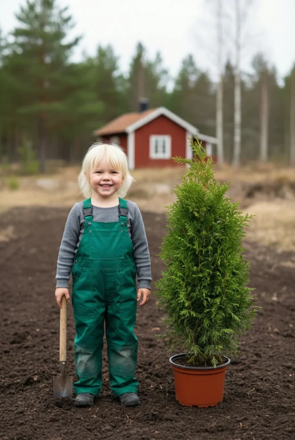 Kjempetuja hekk Genius Pakke i potte 60-100cm - Gir umiddelbar innsyn